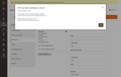 Admin Customer Result Message