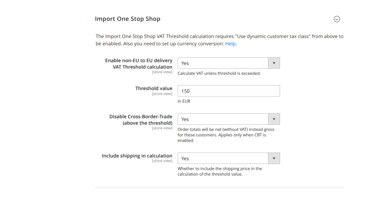 IOSS threshold