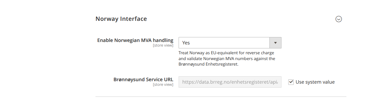 Norway interface