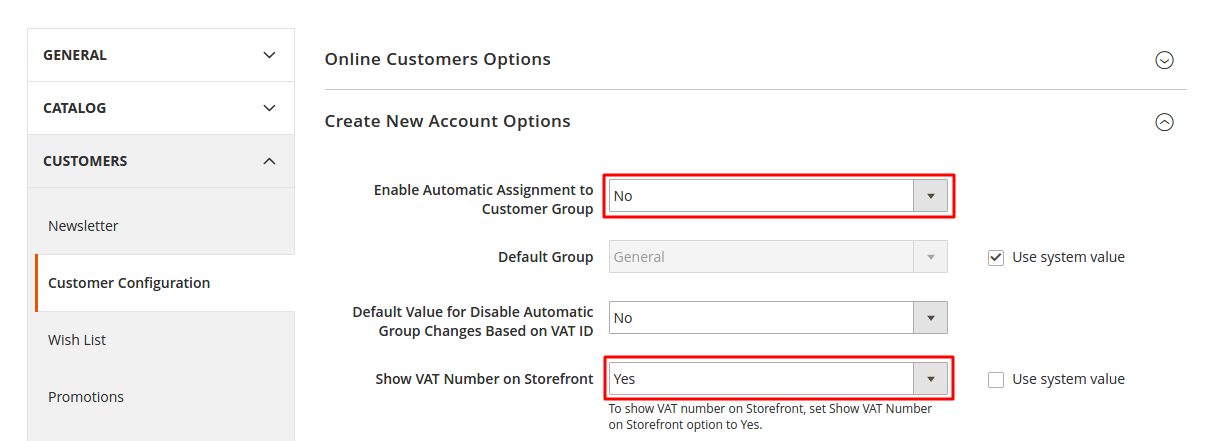 Configuration des clients