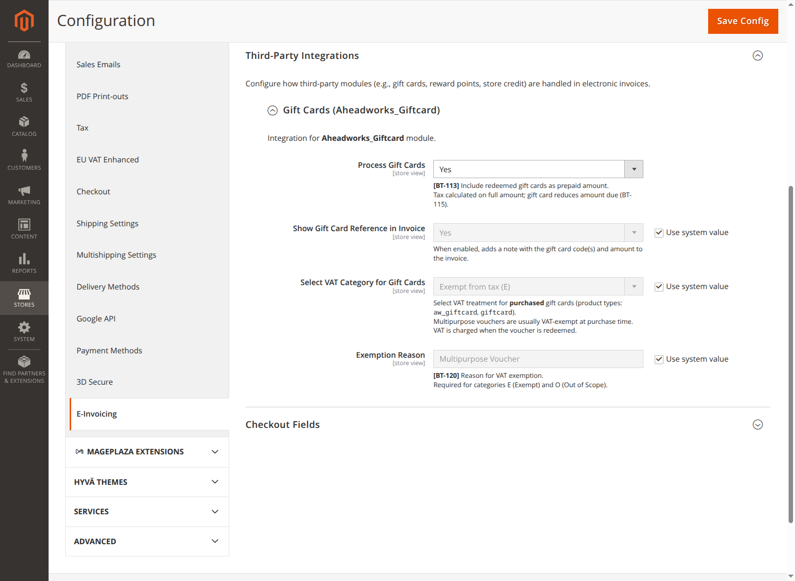 Gift Card Integration