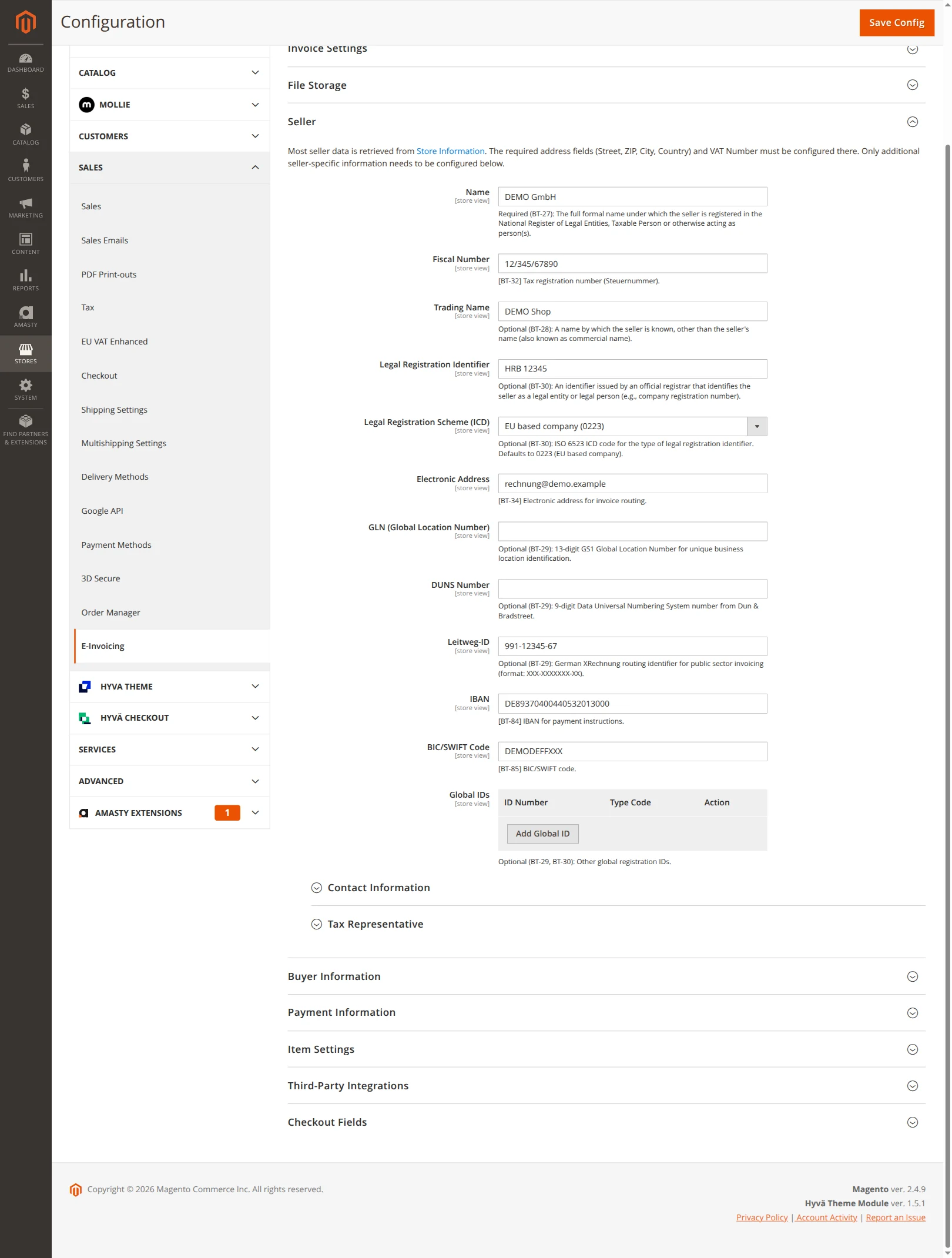 Informations sur le vendeur