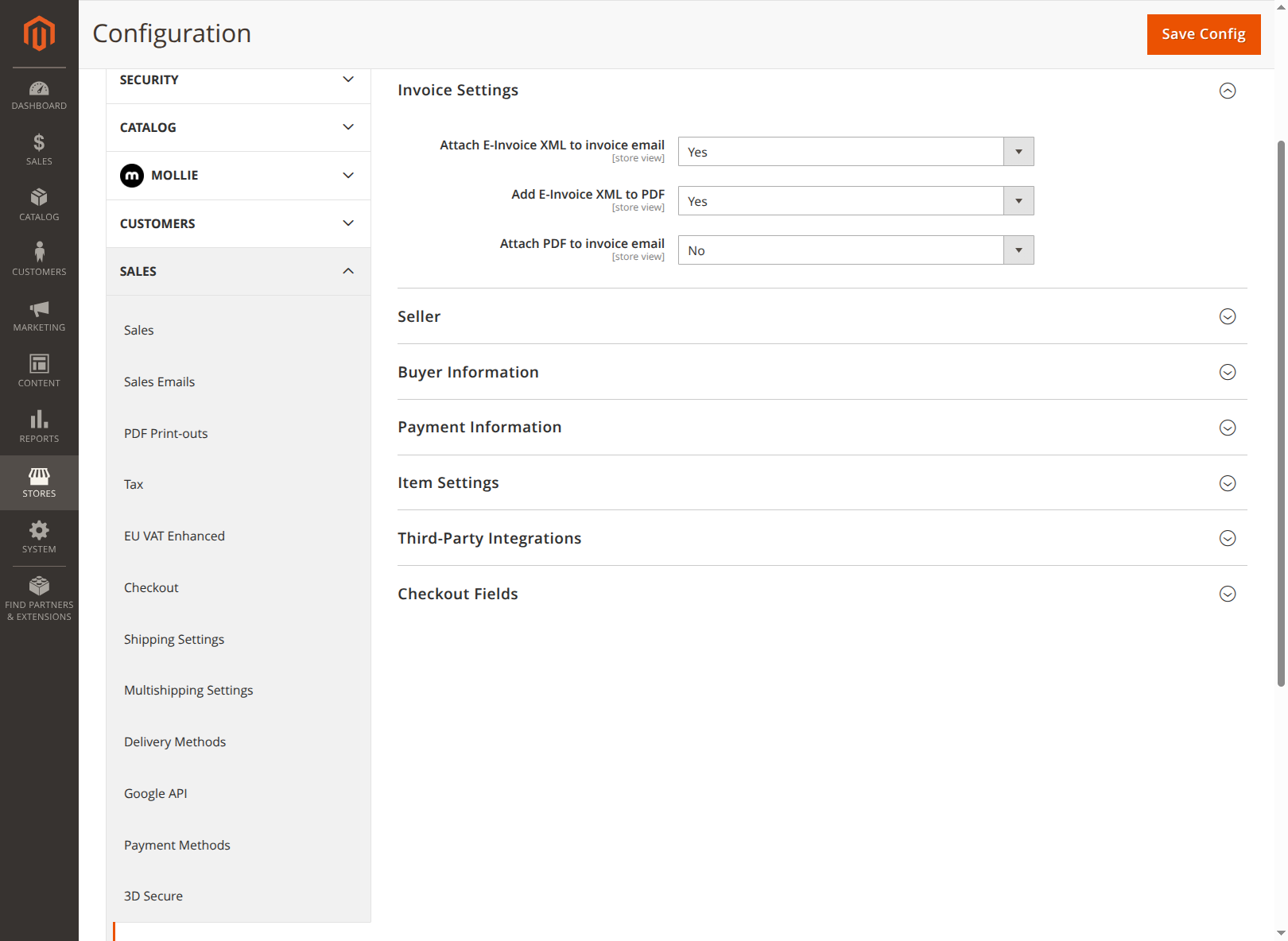 Invoice Settings
